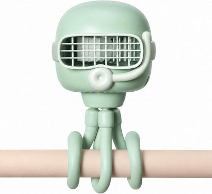 Portable Baby Stroller Fan, 120° Auto Oscillation for Gentle Airflow