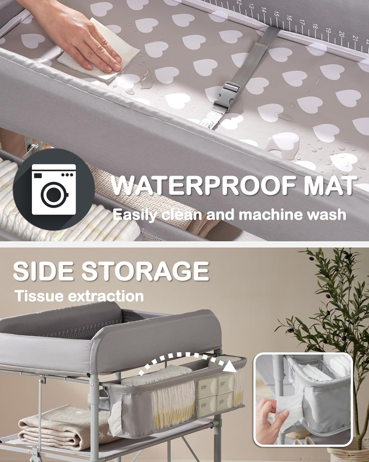 Diaper Changing Station, Portable Baby Changing Table