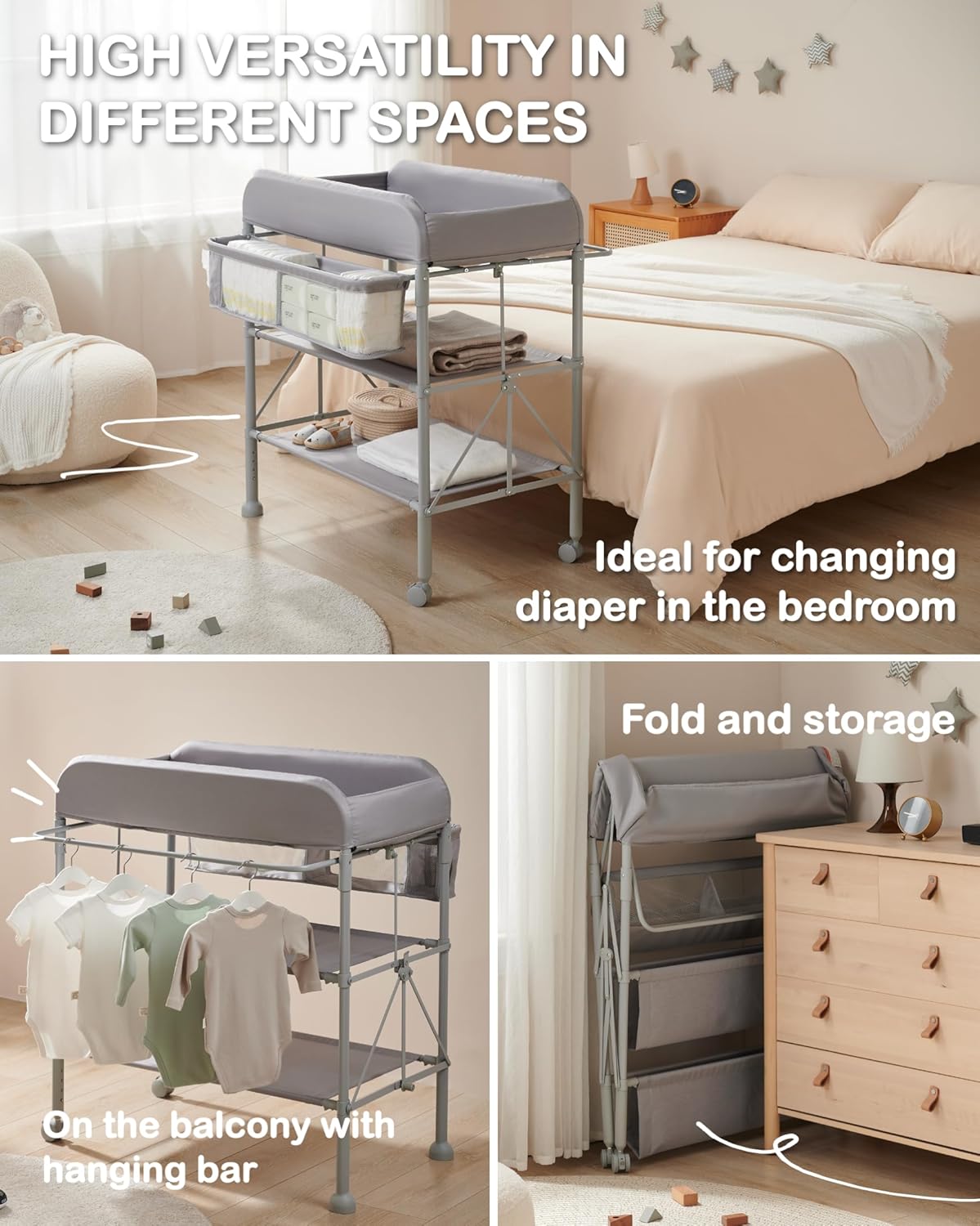 Diaper Changing Station, Portable Baby Changing Table