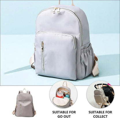 Diaper Bag Backpack for Mom Large Capacity Water-resistant Nursery Backpack with Insulated Milk Bottle Pouch Stroller Organizer Travel Supply