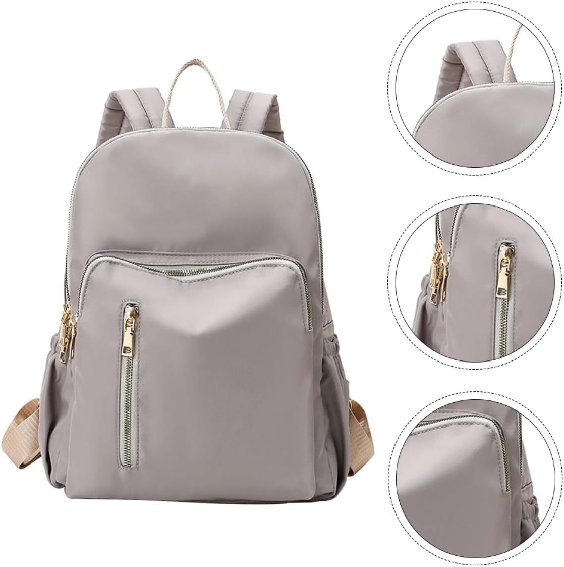 Diaper Bag Backpack for Mom Large Capacity Water-resistant Nursery Backpack with Insulated Milk Bottle Pouch Stroller Organizer Travel Supply