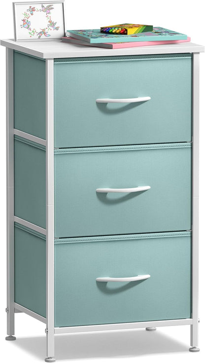 Dresser for Kids Bedroom, Fabric Drawers (5 Drawer, Pastel)