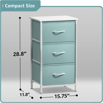 Dresser for Kids Bedroom, Fabric Drawers (5 Drawer, Pastel)