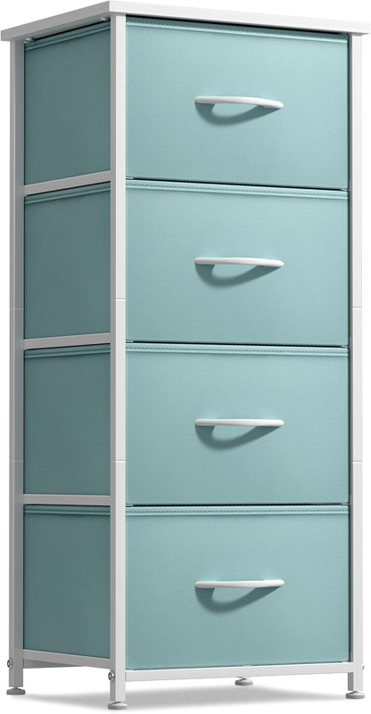 Dresser for Kids Bedroom, Fabric Drawers (5 Drawer, Pastel)