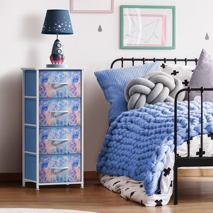Dresser for Kids Bedroom, Fabric Drawers (5 Drawer, Pastel)
