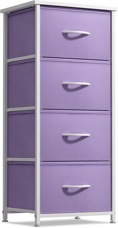 Dresser for Kids Bedroom, Fabric Drawers (5 Drawer, Pastel)