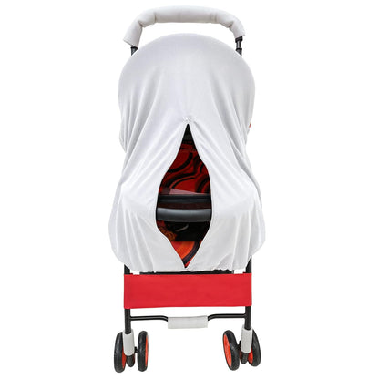 Sun Shade for Baby Strollers (0-6m), UV Sun and Sleep Shade Universal Fit for Baby Travel Size Strollers, Blackout Stroller Cover, Breathable and Stops 99% of The Sun's Rays (UPF50+) Black