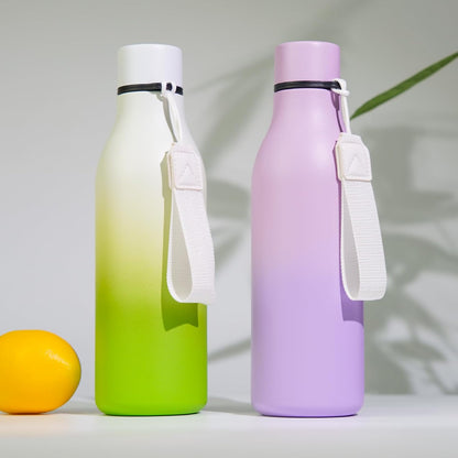 18oz Insulated Water Bottle, Stainless Steel Bottle with Carry Strap - Colors A