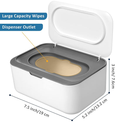 3 Pieces Baby Wipes Dispenser Baby Wipe Holder Container Case