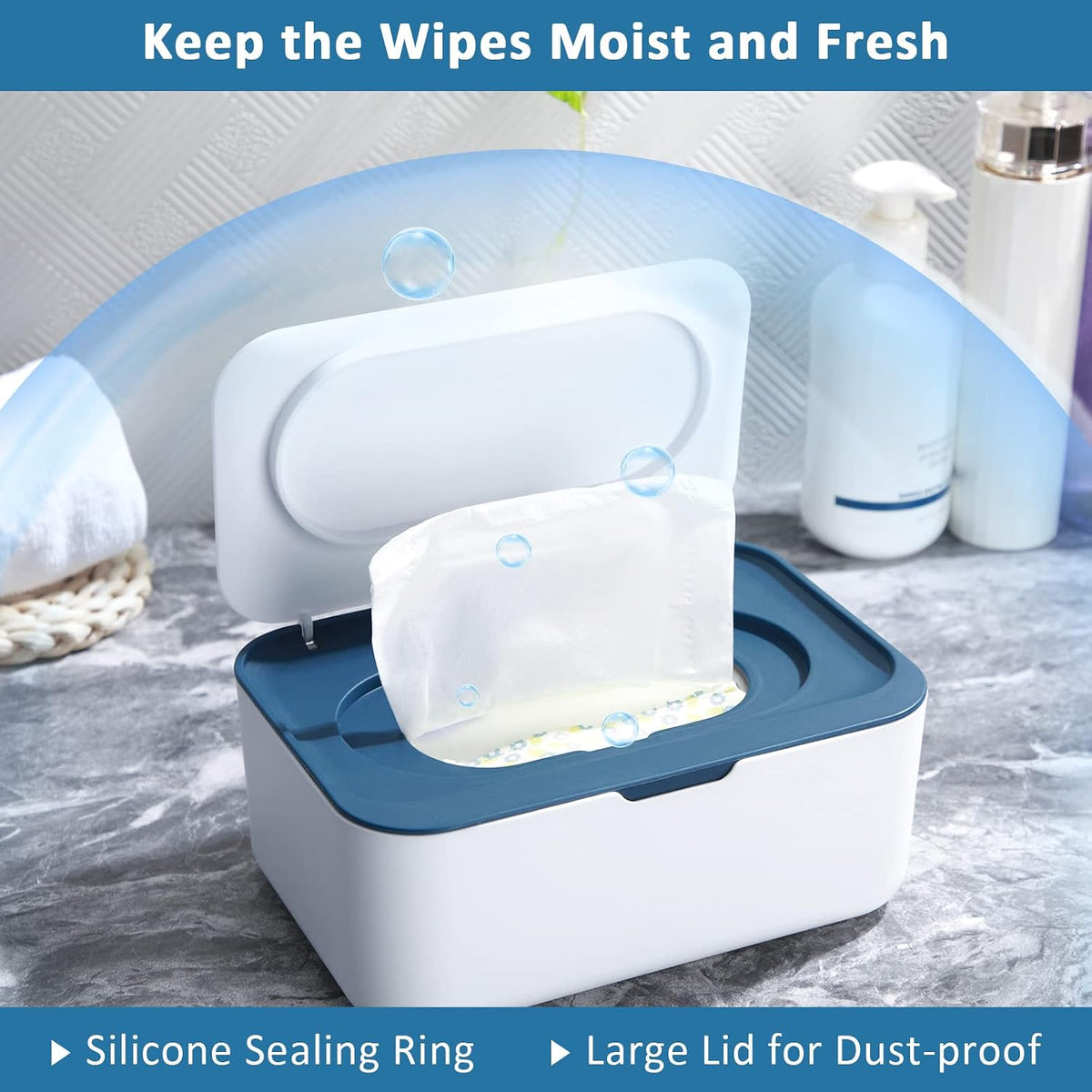 3 Pieces Baby Wipes Dispenser Baby Wipe Holder Container Case