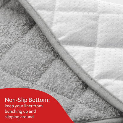 Quilted Thicker Changing Pad Liners White, 3 Pack