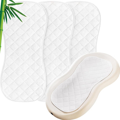 Quilted Thicker Changing Pad Liners White, 3 Pack