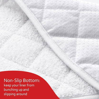 Quilted Thicker Changing Pad Liners White, 3 Pack