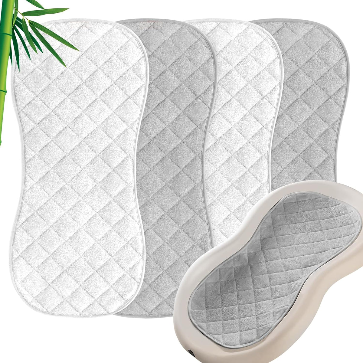 Quilted Thicker Changing Pad Liners White, 3 Pack