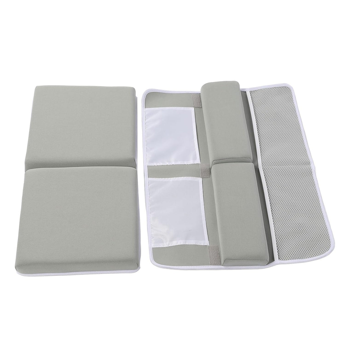 Bath Kneeler and Elbow Rest Pad Set Non Slip Quickly Drying Thick Baby Bath Kneeler Pads with Large Pocket