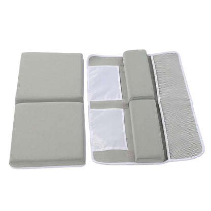 Bath Kneeler and Elbow Rest Pad Set Non Slip Quickly Drying Thick Baby Bath Kneeler Pads with Large Pocket