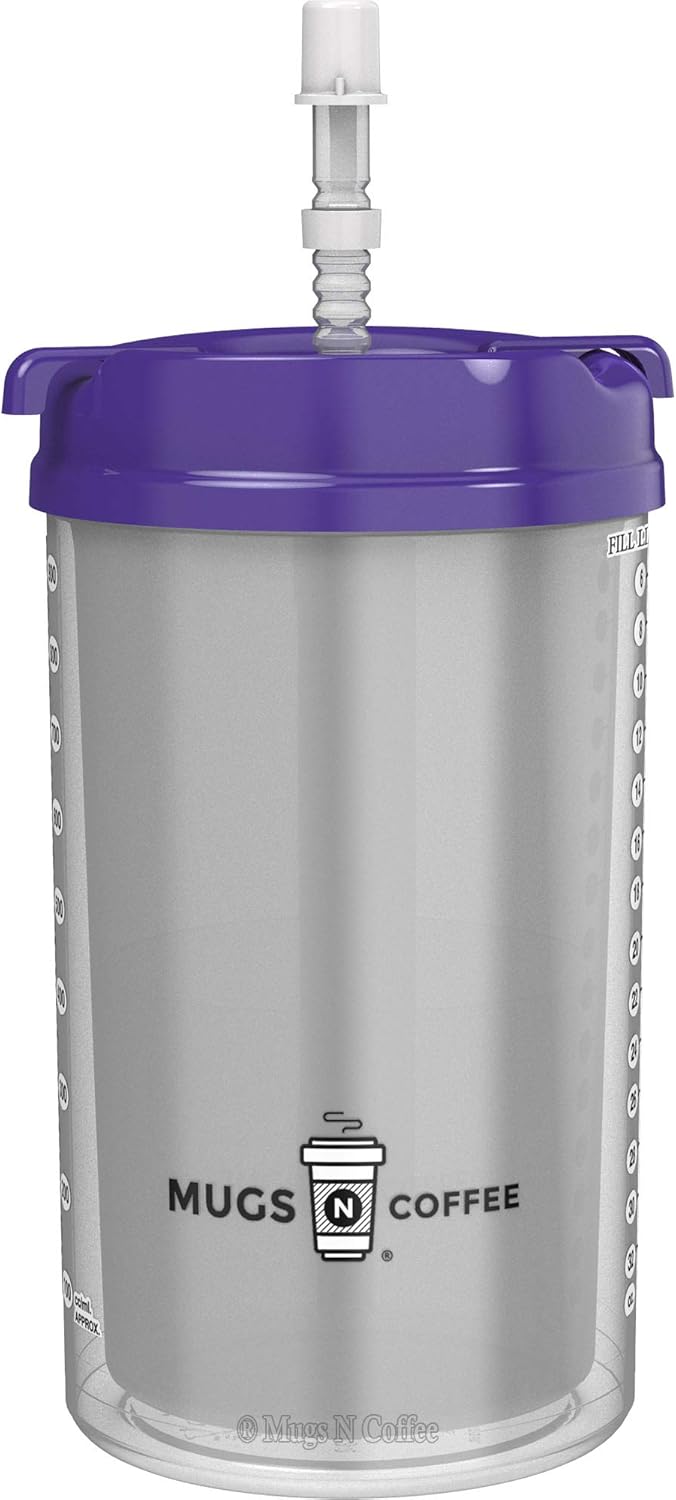 2-Pack 32 oz Travel Mugs – Teal Hospital Mugs for Cold Drinks – Double Wall Insulated, Large Handle – BPA-Free, Leak-Resistant – Includes Lids and Straws – Made in USA