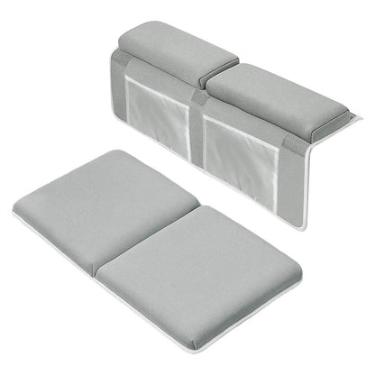 Kneeler Pad Elbow Support, Baby Bath Kneeler with Elbow Rest Set for Large Bathtub with Toy Organizer, Baby Bath Kneeler