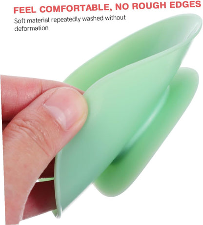3pcs Non-Slip Suction Bowl Mats - Extra Strong Washable Silicone Pads for Plates & Bowls, Baby Led Weaning, Elderly & Disability Aid (Pink, Green, Blue)
