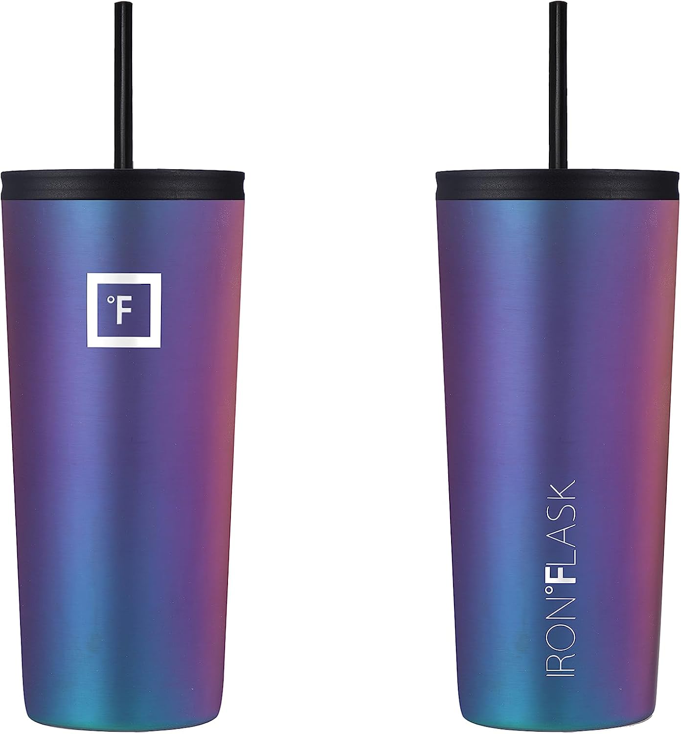 24 oz Classic Insulated Tumbler | Vacuum Insulated Stainless Steel Tumbler with Solid Lid - Double Walled Travel Cup, Sweat Free, BPA Free (Cotton Candy)