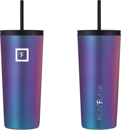 24 oz Classic Insulated Tumbler | Vacuum Insulated Stainless Steel Tumbler with Solid Lid - Double Walled Travel Cup, Sweat Free, BPA Free (Cotton Candy)
