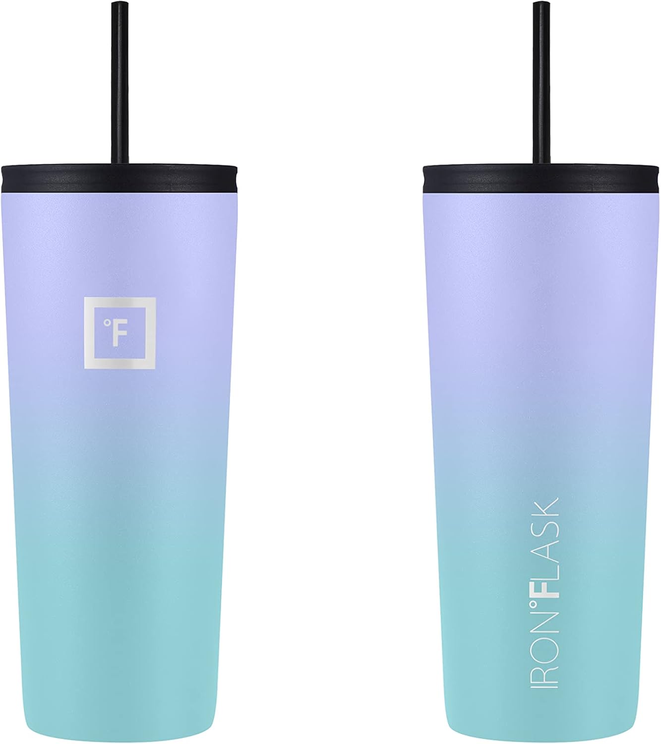 24 oz Classic Insulated Tumbler | Vacuum Insulated Stainless Steel Tumbler with Solid Lid - Double Walled Travel Cup, Sweat Free, BPA Free (Cotton Candy)