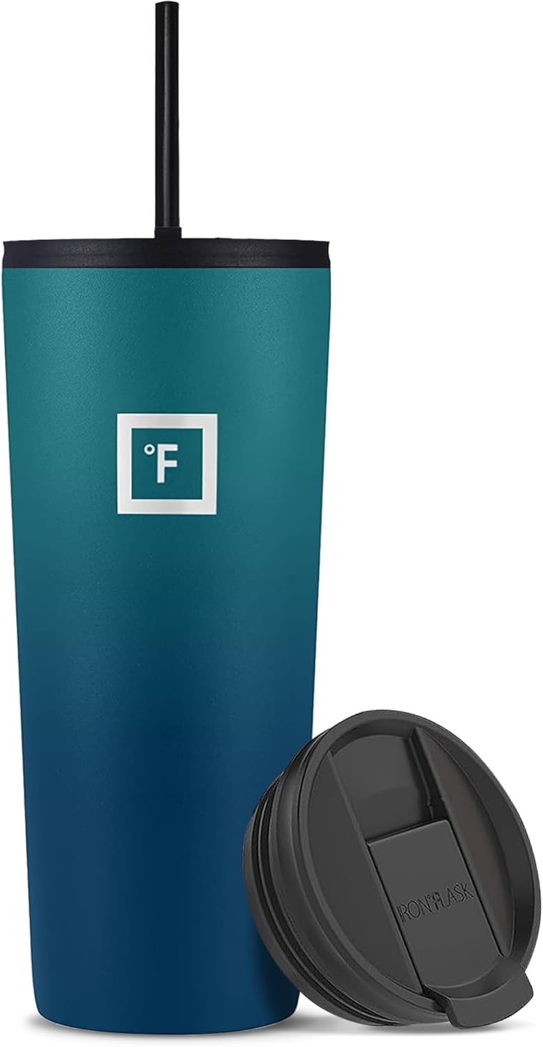 24 oz Classic Insulated Tumbler | Vacuum Insulated Stainless Steel Tumbler with Solid Lid - Double Walled Travel Cup, Sweat Free, BPA Free (Cotton Candy)