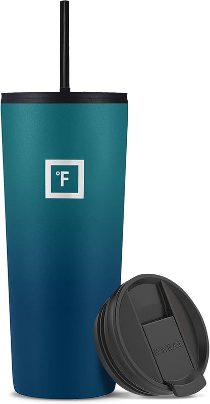 24 oz Classic Insulated Tumbler | Vacuum Insulated Stainless Steel Tumbler with Solid Lid - Double Walled Travel Cup, Sweat Free, BPA Free (Cotton Candy)