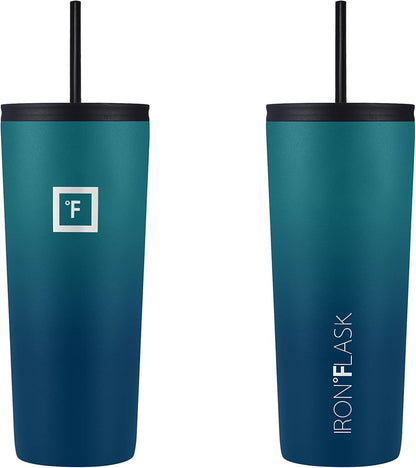 24 oz Classic Insulated Tumbler | Vacuum Insulated Stainless Steel Tumbler with Solid Lid - Double Walled Travel Cup, Sweat Free, BPA Free (Cotton Candy)