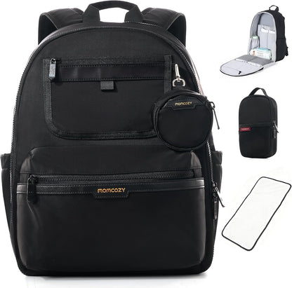 Diaper Bag Backpack for Travel & Work - Waterproof and Multi-Pocket