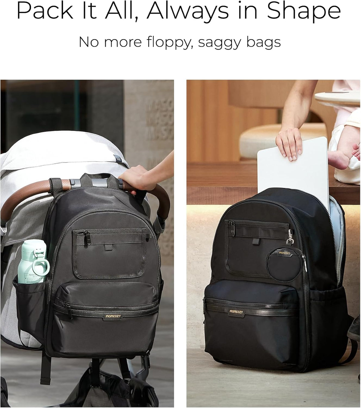 Diaper Bag Backpack for Travel & Work - Waterproof and Multi-Pocket