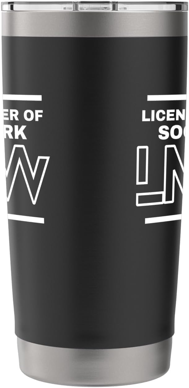 LMSW Social Worker Wellness and Support Stainless Steel Insulated Tumbler