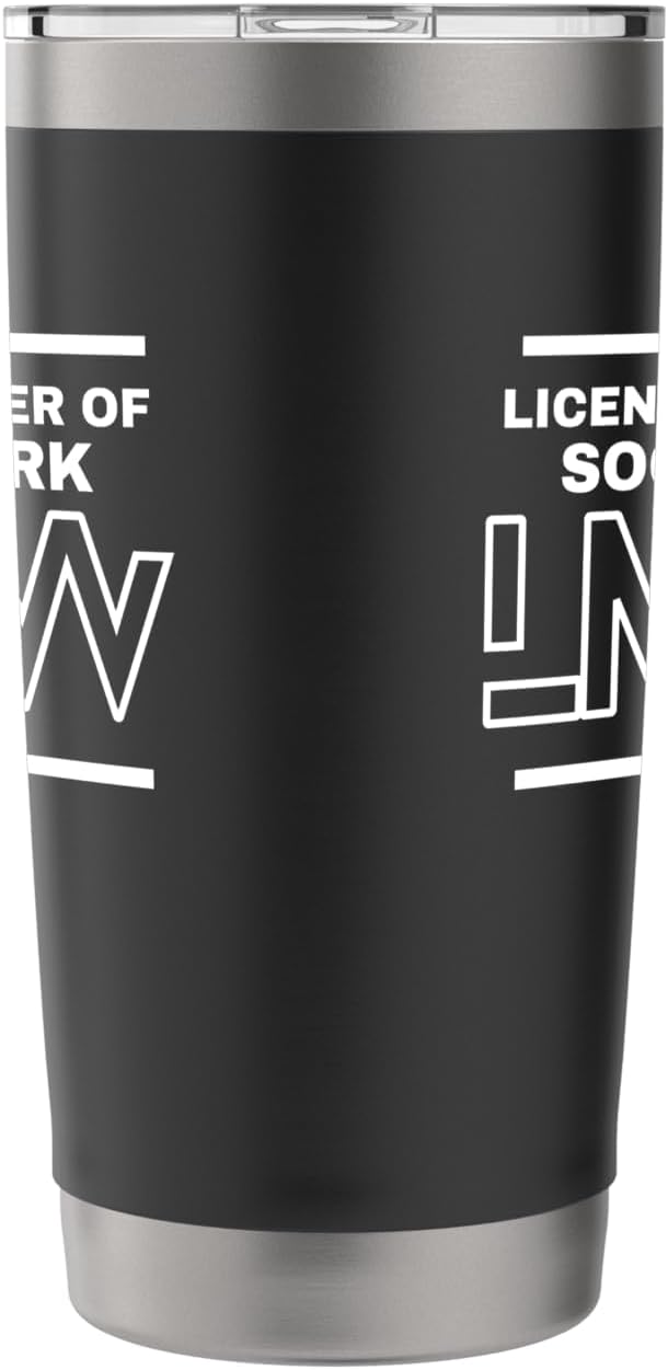 LMSW Social Worker Wellness and Support Stainless Steel Insulated Tumbler