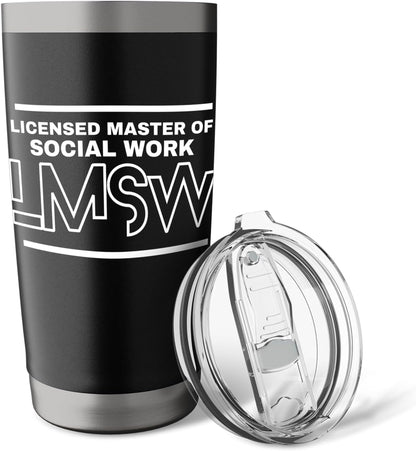 LMSW Social Worker Wellness and Support Stainless Steel Insulated Tumbler