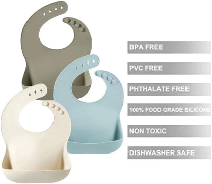 Toddler Plates & Silicone Baby Bibs