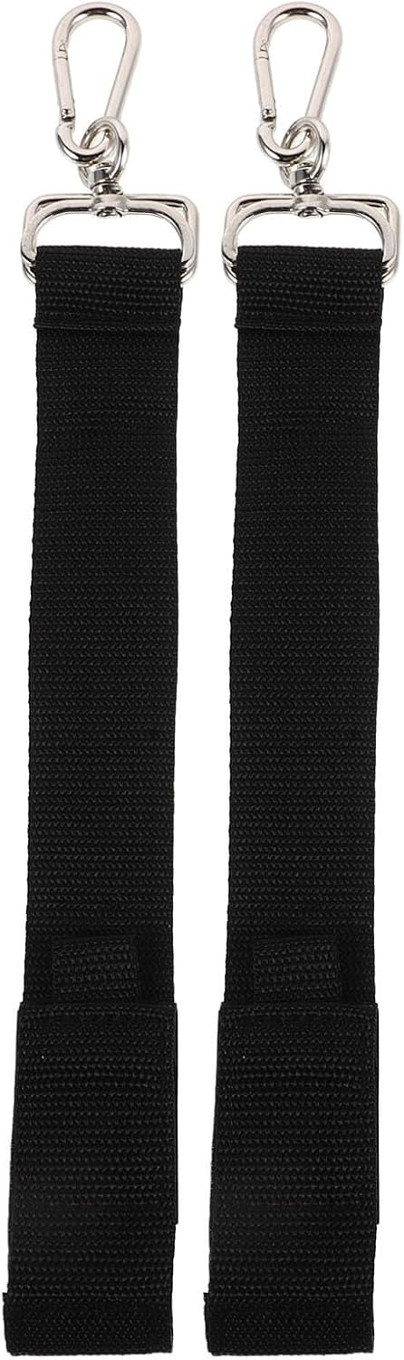 2pcs Heavy-Duty Walking Aid Accessories with Thickened Metal Arm and Antislip Silicone Pad, Black Nylon Clips for Wheelchairs and Shopping Carts, Space-Saving Design for Elderly