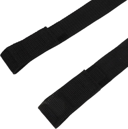 2pcs Heavy-Duty Walking Aid Accessories with Thickened Metal Arm and Antislip Silicone Pad, Black Nylon Clips for Wheelchairs and Shopping Carts, Space-Saving Design for Elderly