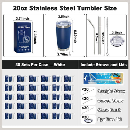 1 Pack 20oz Stainless Steel Tumbler with Lids, Durable Powder Coated Insulated Cup for Hot & Cold Drinks, Home Office Outdoor Gift Use (Black)