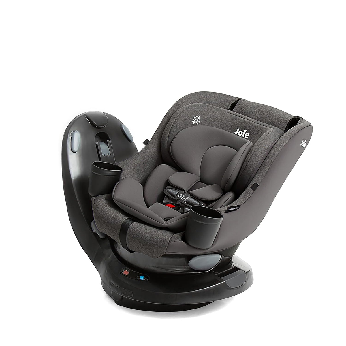 Chili Spin 360 2-in-1 Rotating Convertible Car Seat with a 360 Spin and Easy Installation - Lower Anchor Attachment or Vehicle Belt Installation (Thunder)