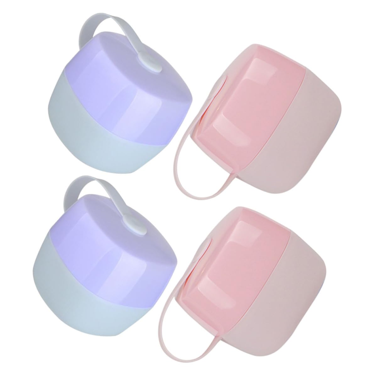 4pcs Portable Pacifier Storage Box for Travel, Cute Pp Holder