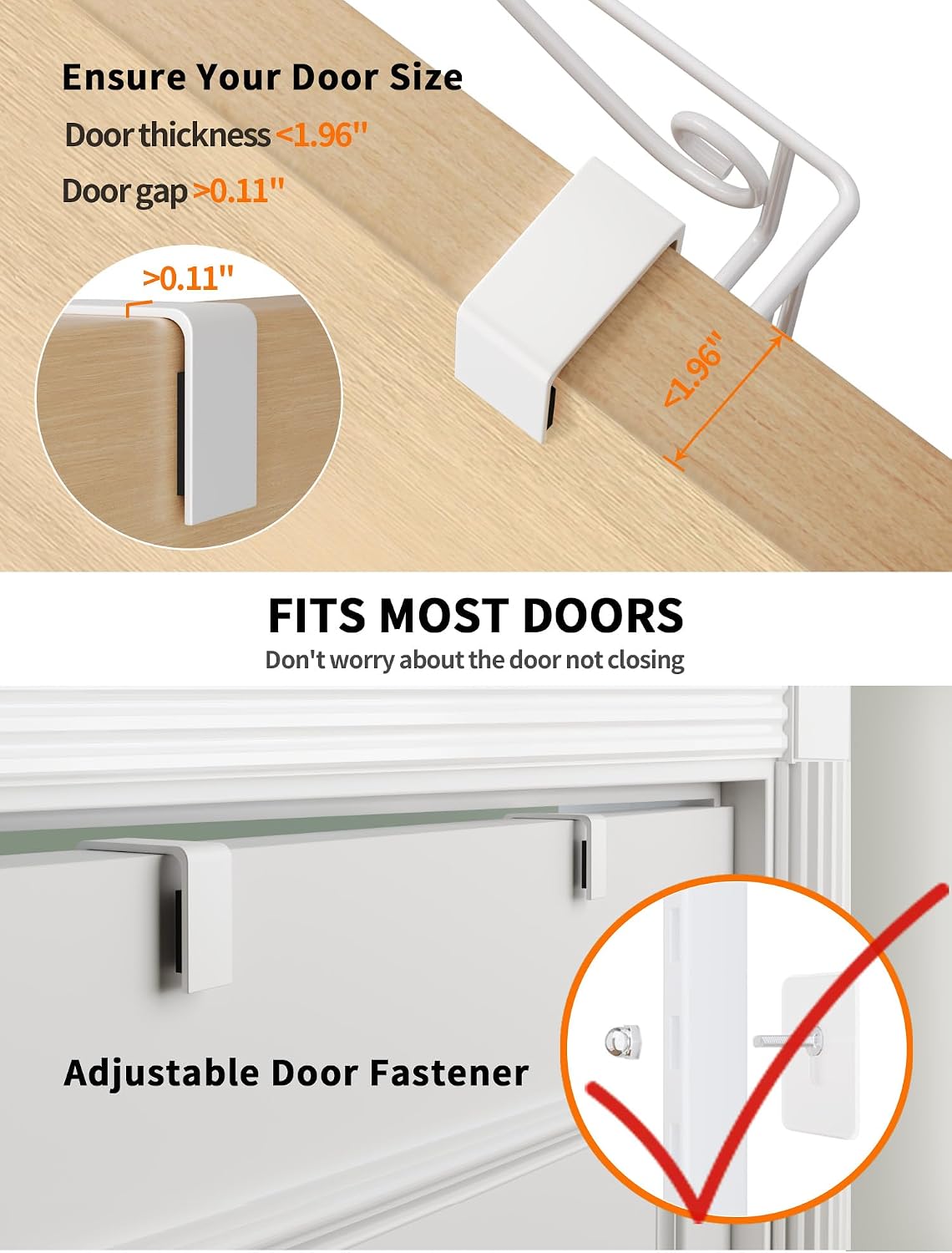 6-Tier Over Door Pantry Rack, Heavy Duty Storage Shelf for Laundry