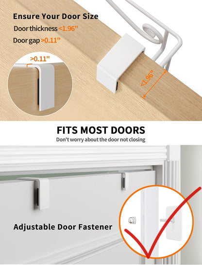 6-Tier Over Door Pantry Rack, Heavy Duty Storage Shelf for Laundry