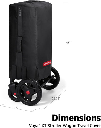 Voya Quad Travel Cover, Black, For 4-Seat Wagon with High Sides