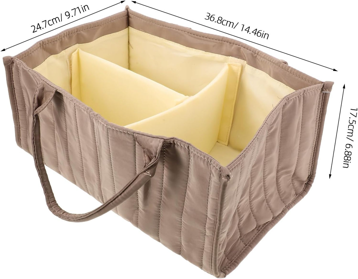 Diaper Caddy Organizer: Tote Purse Liner Pouch for Diapers and Baby Wipes - Nursery Storage Bin and Car Organizer for Milk Bottles Newborn Essentials