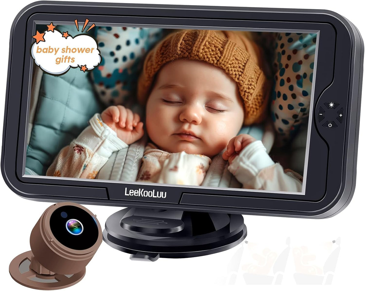 Baby Car Camera for Backseat 1080P - Plug and Play HD Crystal Night Vision