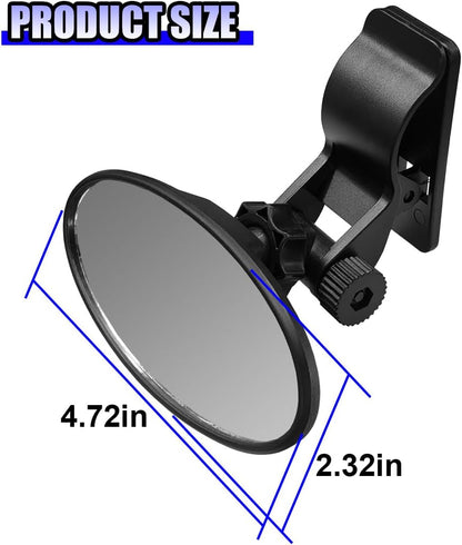 Car Mirror for Baby, Clip-on Wide Angle Rear View Convex Mirrors, Car Seat Mirror for Baby Rear Facing, 360° Adjustable Car Seat Mirrors for Viewing Infant Toddler Child (Sucker)