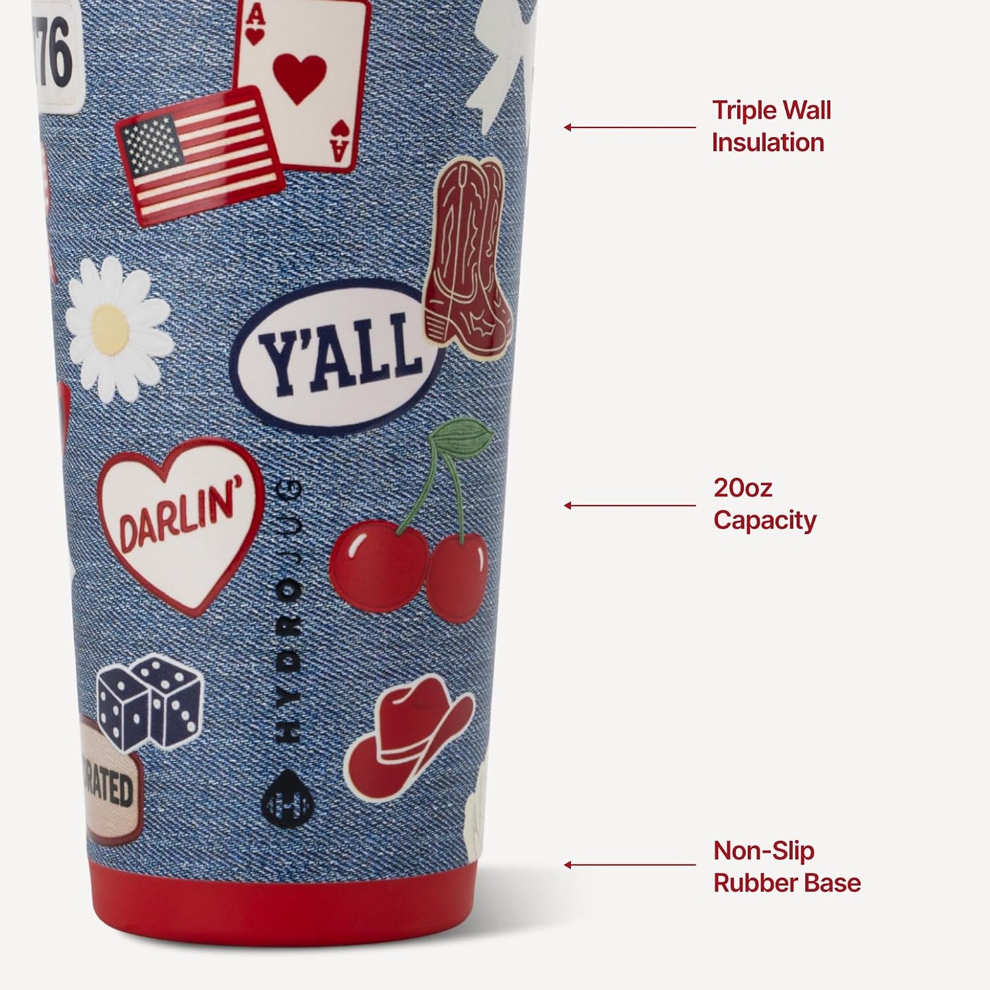 Everyday Tumbler 20 oz, Ceramic-Lined Straw Cup, Cascade