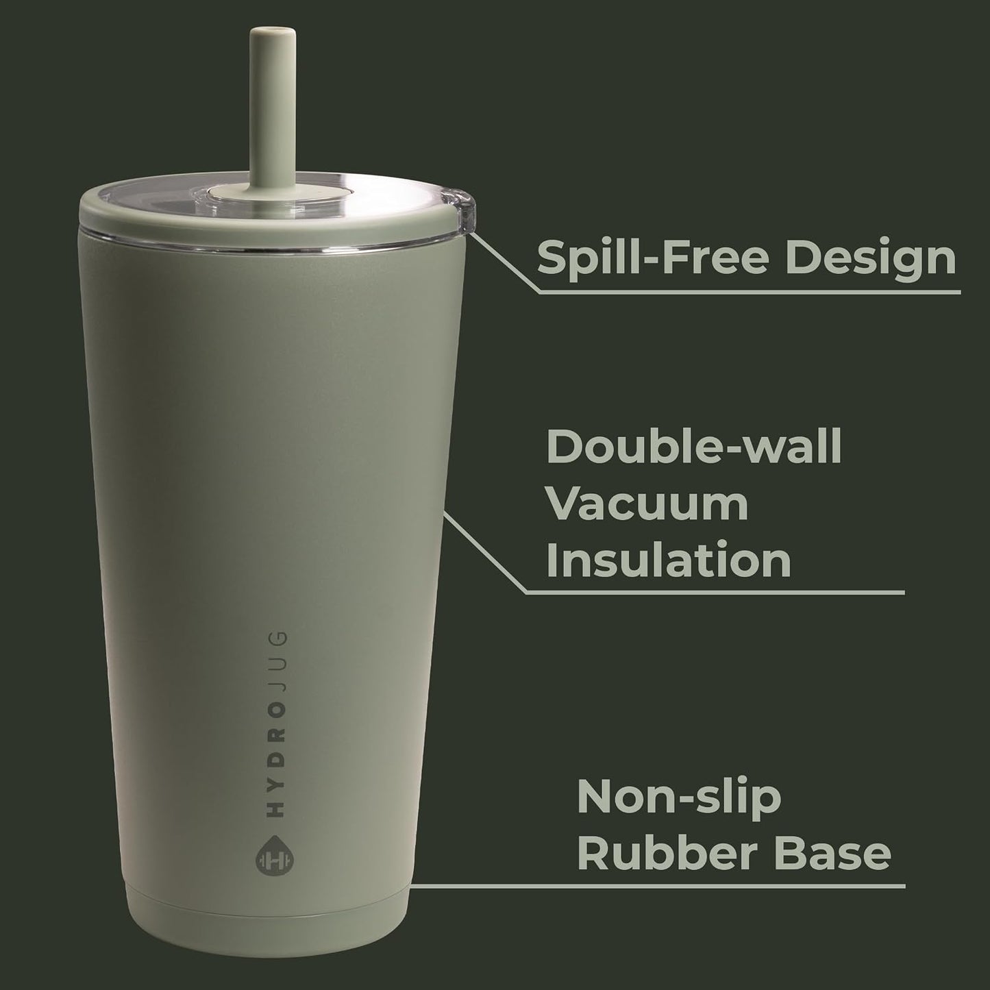 Everyday Tumbler 20 oz, Ceramic-Lined Straw Cup, Cascade