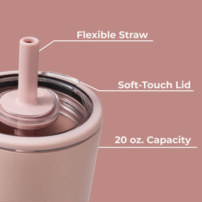 Everyday Tumbler 20 oz, Ceramic-Lined Straw Cup, Cascade