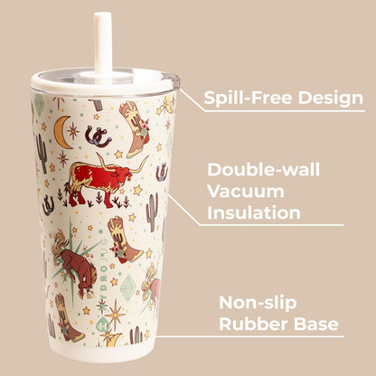 Everyday Tumbler 20 oz, Ceramic-Lined Straw Cup, Cascade